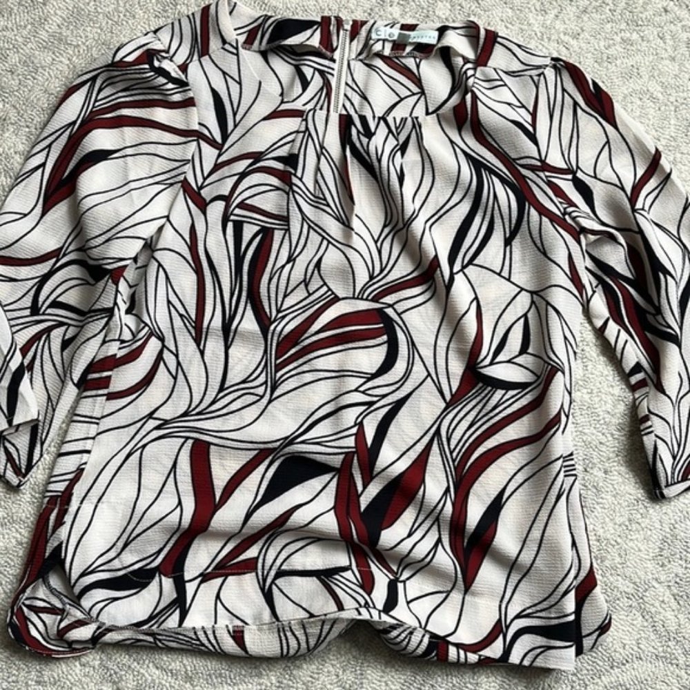 WOMANS Cleo Petites Blouse Size Small